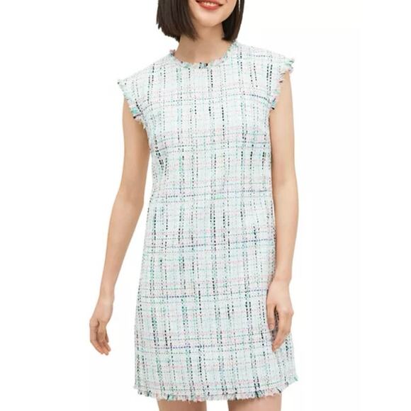 KATE SPADE New Yor Pastel Tweed Shift Dress Size 2 NWT - Picture 1 of 10